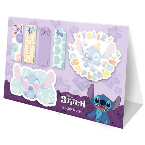 Öntapadós jegyzettömb - Disney Fashion - Stitch - lila (75408PTR)