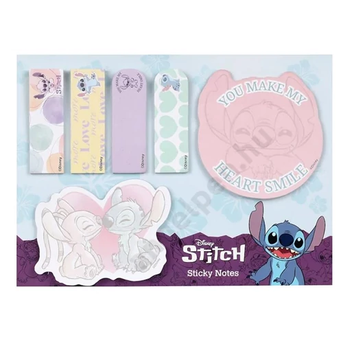 Öntapadós jegyzettömb - Disney Fashion - Stitch - kék (75392PTR)