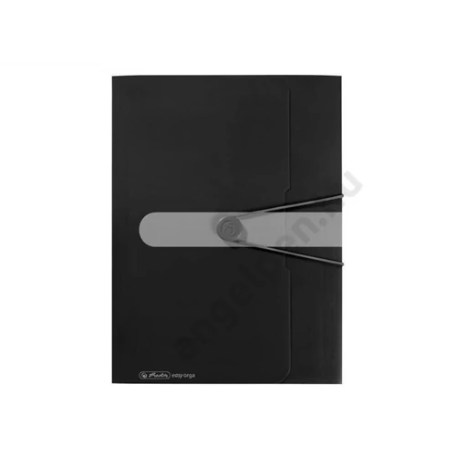 Herlitz gumis mappa PP A4 easy orga to go fekete