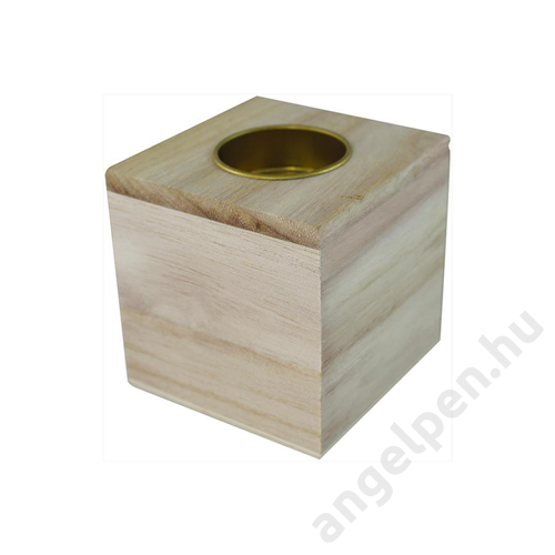 Gyertyatartó kocka alakú 8 x 8 x 8 cm