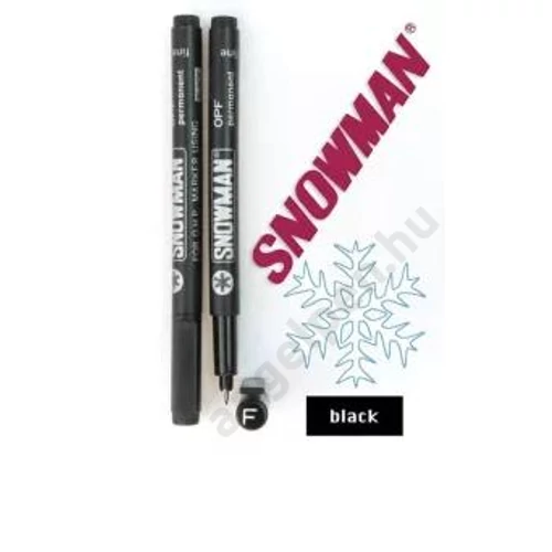 Tűfilc  alk. Snowman F fekete