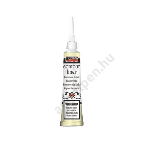 Kontúrozó festék 20 ml csillogó arany