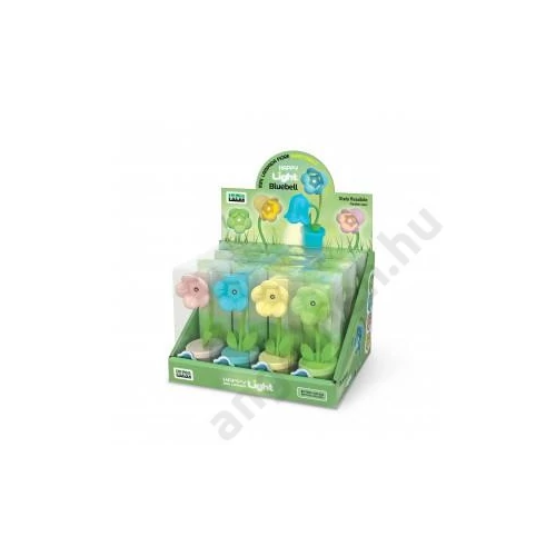 Lámpa LEBEZ Bluebell 4 szín 4,2*12*4,2cm 12 db/display 82046