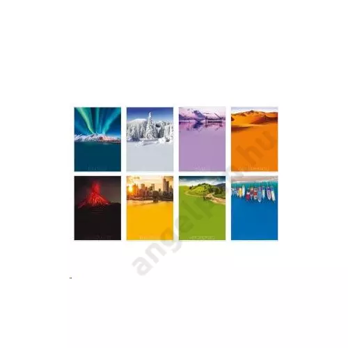 Füzet BLASETTI A/4 100g 38lap Colorscape 2020 kockás (10db/csg)  7233