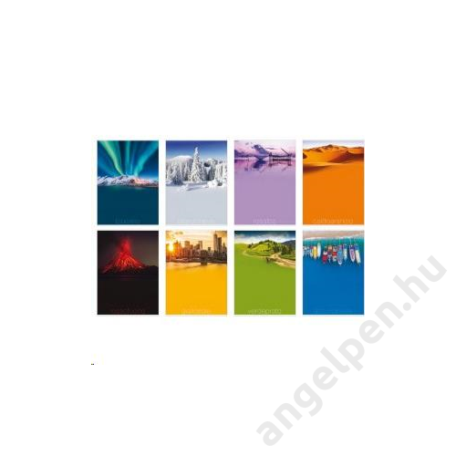 Füzet BLASETTI A/4 100g 38lap Colorscape 2020 kockás (10db/csg)  7233
