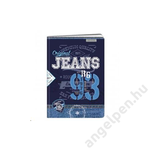 Füzet ARGUS A/4 40lap Original Jeans vonalas  1582-0288-1