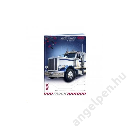 Füzet ARGUS A/5 40lap Speed Truck vonalas  1592-0306