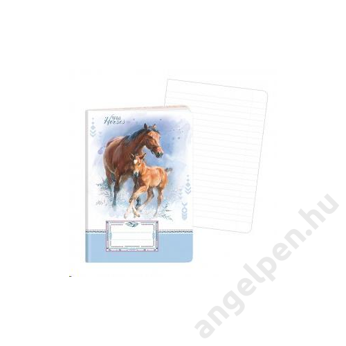 Füzet ARGUS A/5 vonalas 40lapos Wild horses 1592-0313