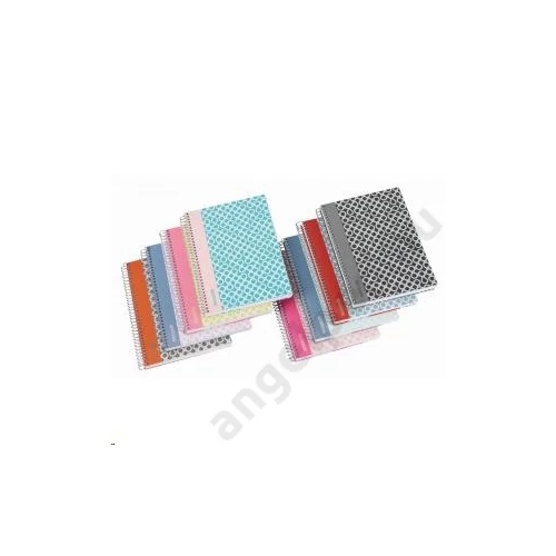 Spirálfüzet ANCOR Smooth mintás A/4 120lap lefűzhető színregiszteres perforált kockás  84757/099713