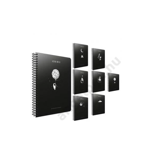Spirálfüzet GIPTA Astro Notes A/4 karton borítással 60 lapos kockás 6084