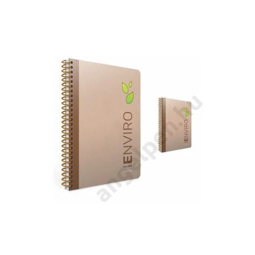 Spirálfüzet GIPTA Enviro 17x24 cm karton borítással 100 lapos kockás 1794 (2348)