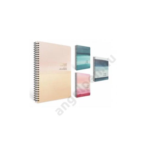 Spirálfüzet GIPTA Papernotes A/4 PP borítással 80 lapos vonalas 6376