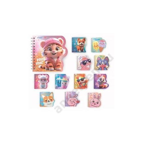 Spirálfüzet GIPTA Tiny Notes A/6 keményfedeles stancolt 60 lapos sima 7647