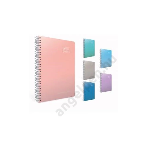 Spirálfüzet GIPTA Thebook Spirals A/4 PP borítással 200 lapos kockás 6070