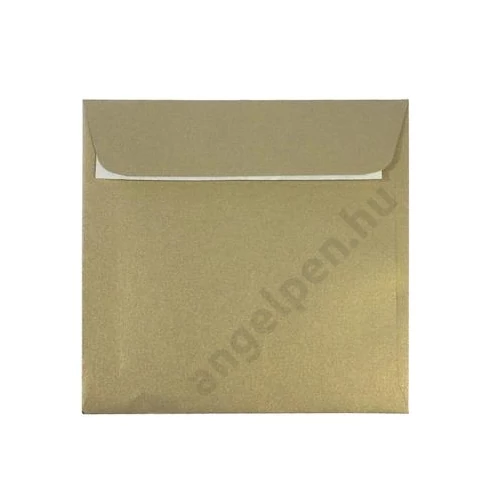 Boríték 16x16cm selyemfényű Galaxy metallic arany