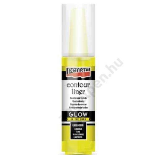 Kontúrozó festék 20 ml glow limezöld