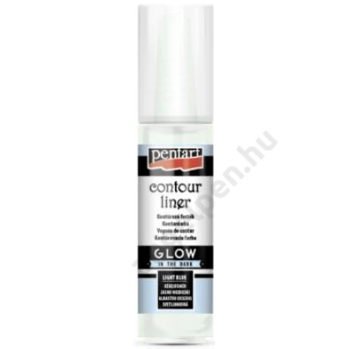 Kontúrozó festék 20 ml glow kékesfehér