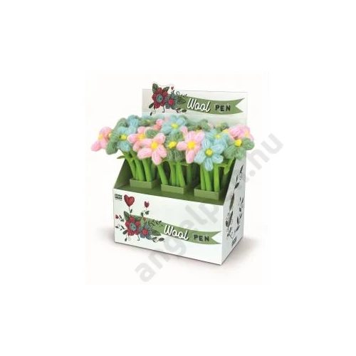 Golyóstoll LEBEZ Flexi Wool Flower /36db/displ/ 81885