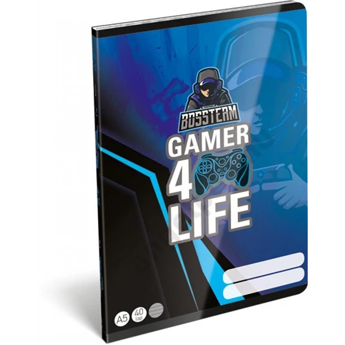 FÜZET, TŰZÖTT A/5 FSC, VONALAS, GAMER, 4LIFE