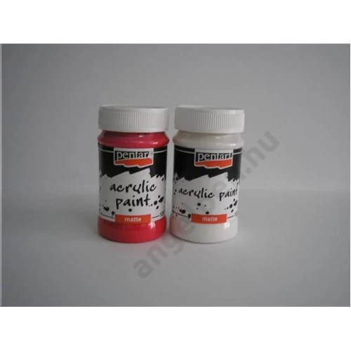 Matt akrilfesték 100 ml piros 5051