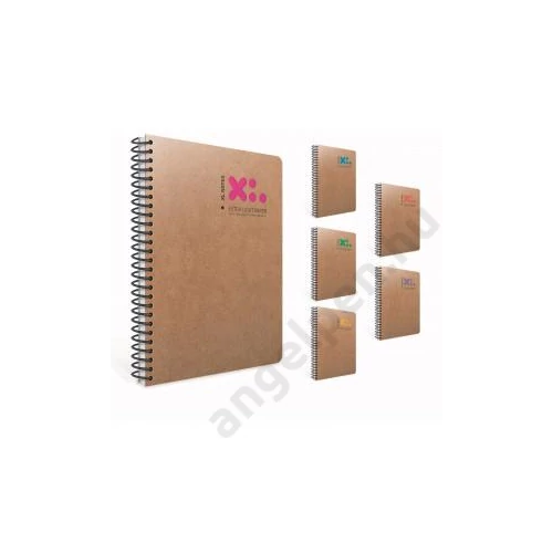 Spirálfüzet GIPTA XL Notes LW A/6 karton borítással 80 lapos sima 5332