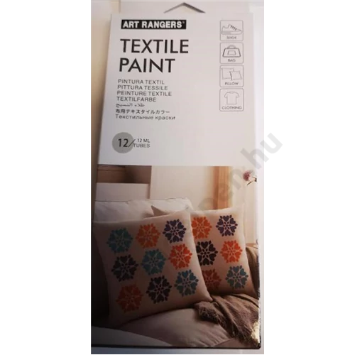 Textilfesték készlet 12 ml 12 szín 