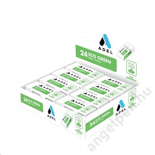 Radír ADEL Eco-Green fehér PVC és forgácsmentes 2270000029