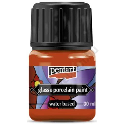 Üveg és porcelánfesték 30 ml narancs