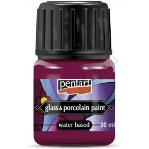 Üveg és porcelánfesték 30 ml magenta