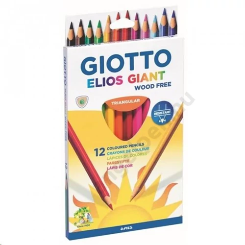 Színes ceruza 12-es Giotto Elios vastag háromszögletű
