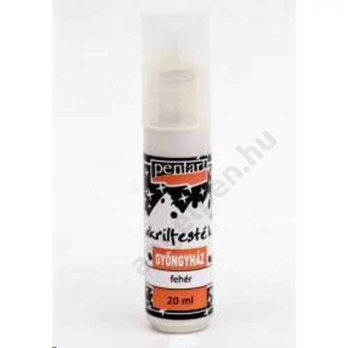 Gyöngyház akrilfesték 20 ml fehér