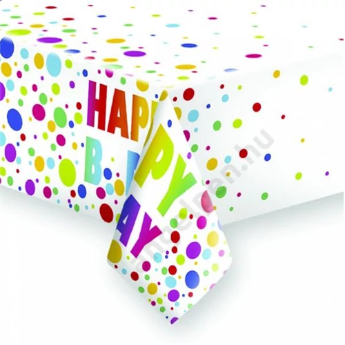 Terítő POLMAK (120x180cm) papír letörölhető 0034601 Happy Birthday