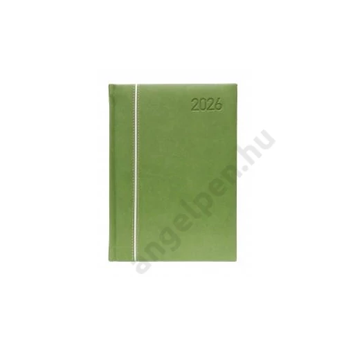 Napi agenda OFFICE 21 A/5 2026 függőlegesen varrott zöld/világoszöld