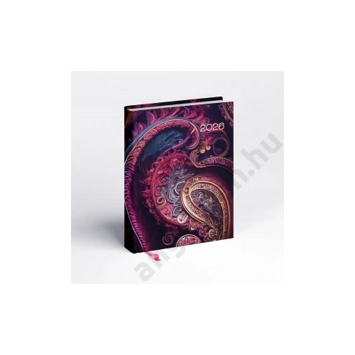 Napi agenda REALSYSTEM B/6 2026 LIBROBELLO fraktál