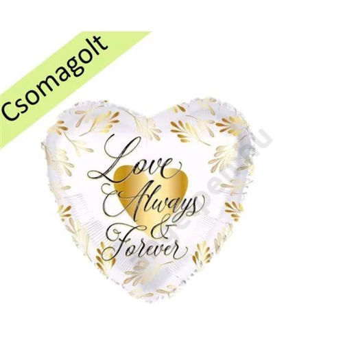 FÓLIA LUFI LOVE ALWAYS AND FOREVER FELIRATTAL  43cm 
