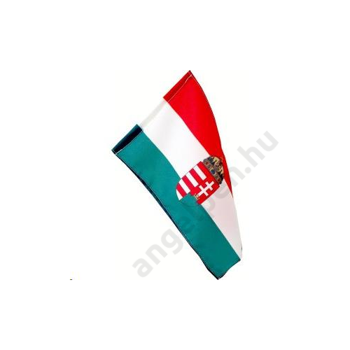 Zászló magyar (200x100cm) hurkolt PE címeres (digitális nyomással)