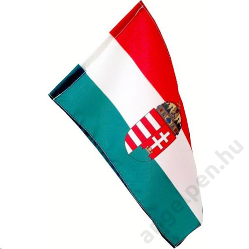 Zászló MAGYAR 60x40 cm címeres hurkolt PE