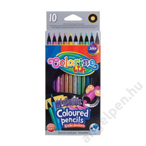 Colorino METALLIC kerek 10db-os színesceruzakészlet