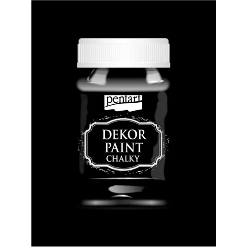 Dekor krétafesték 100 ml ébenfekete
