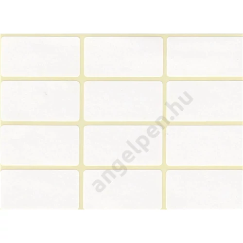 Nyomásra tapadó Etikett címke, 20x38mm, 5 lap, 12 címke/lap 60 db-os