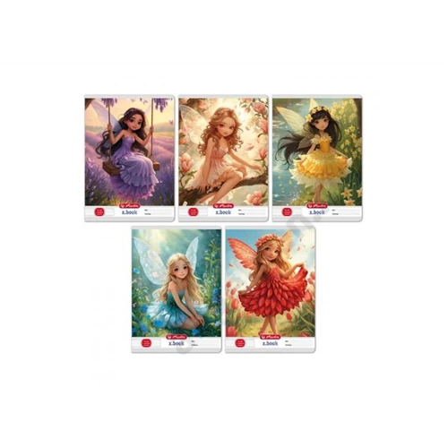 Herlitz füzet A5/16-32 2. osztályos vonalas Flower Fairy