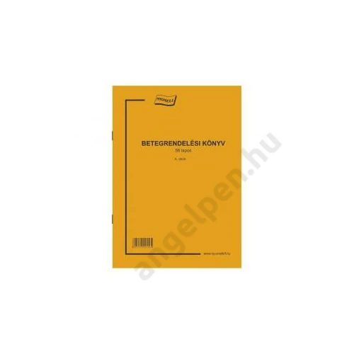 Betegrendelési könyv 56 lapos A.3510-166