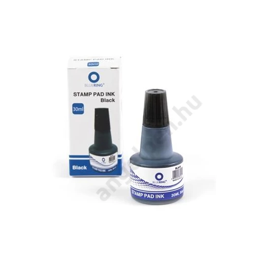 Bélyegzőfesték 30ml fekete BLUERING FLOWER