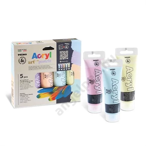 Akrilfesték PRIMO HOBBY & PROFESSIONAL 4212TATM5PAST 5x75 ml tubusos pasztell