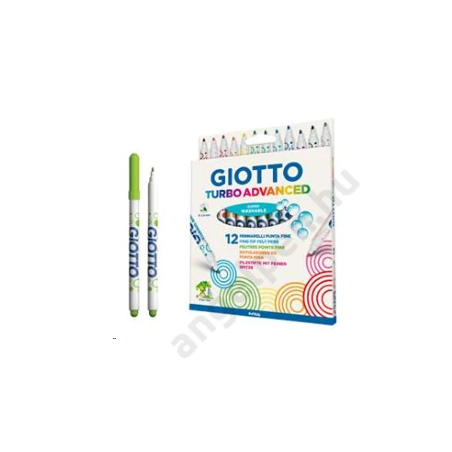 Filckészlet Giotto Turbo Color 12-es SUPER ADVANCED szuper könnyen kimosható