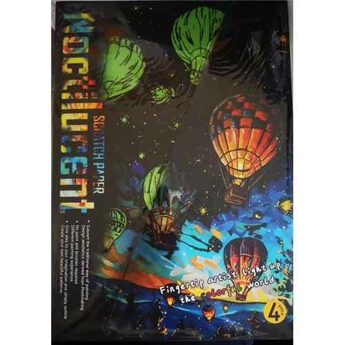 Karckép A/4 világító hatás 4db/cs hőlégballon 512