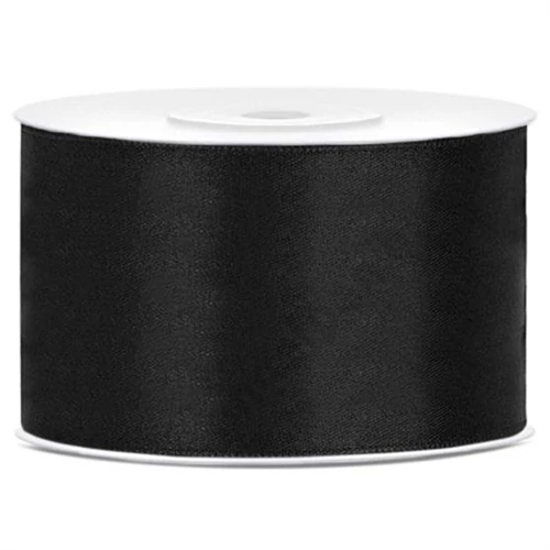 FEKETE SZATÉN SZALAG, 38 mm  25m/tekercs