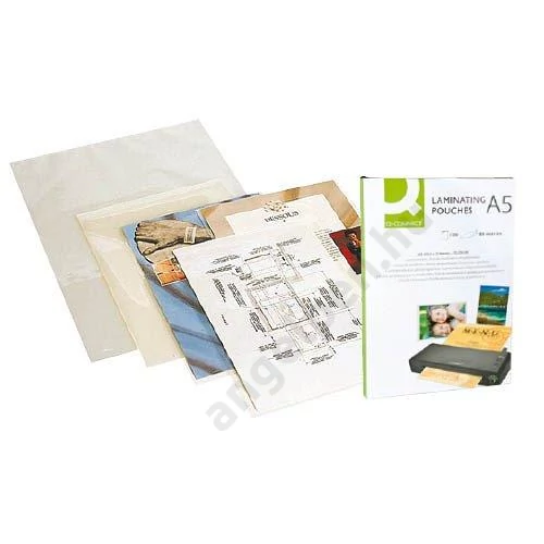 Lamináló fólia A/5 125 mikron fényes Q-CONNECT KF04108