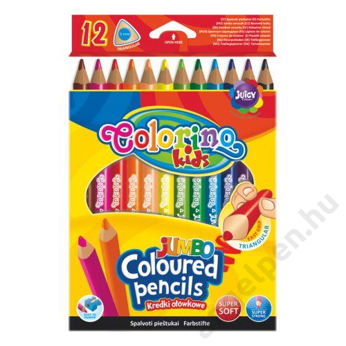 Colorino Kids JUMBO trio 12db-os színesceruzakészlet ÚJ!