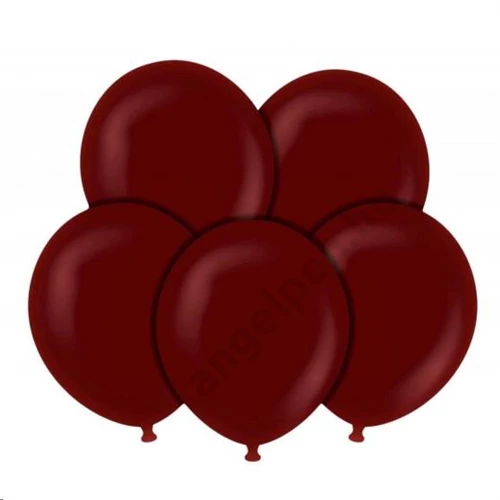 50 db gömb lufi burgundi bordó 30cm
